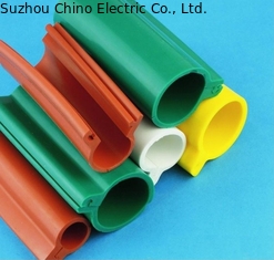 China High Voltage Application Snap-In Type Silicone Rubber Bird-Proof Cable Insulating Cover Tube supplier